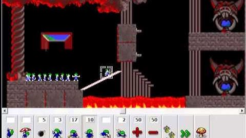 Lemmings DHTML [Taxing-Level5] way to conquer