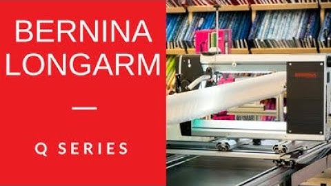 How to repair a Thread Break on the Bernina Longarm Qmatic system