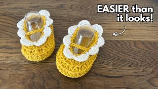 How to Crochet Baby Booties | Newborn Baby Shoes Step by Step