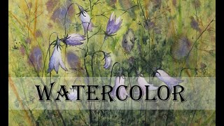 5 TRICKS für FLORALES: Aquarell Glockenblumen malen