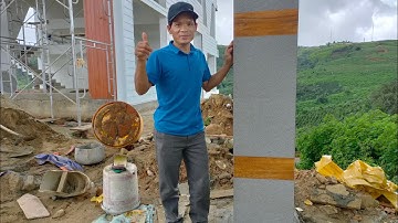 CÁCH LÀM TRỤ CỔNG KHÔNG CẦN XÂY VÀ TÔ