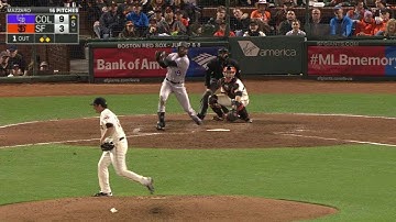 COL@SF: Blackmon doubles to drive in Wolters