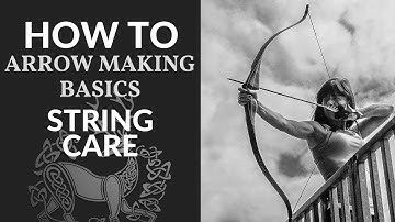 Fairbow DVD Making Traditional Bowstrings the Easy Way, part 10 "string care" wax the bowstring!