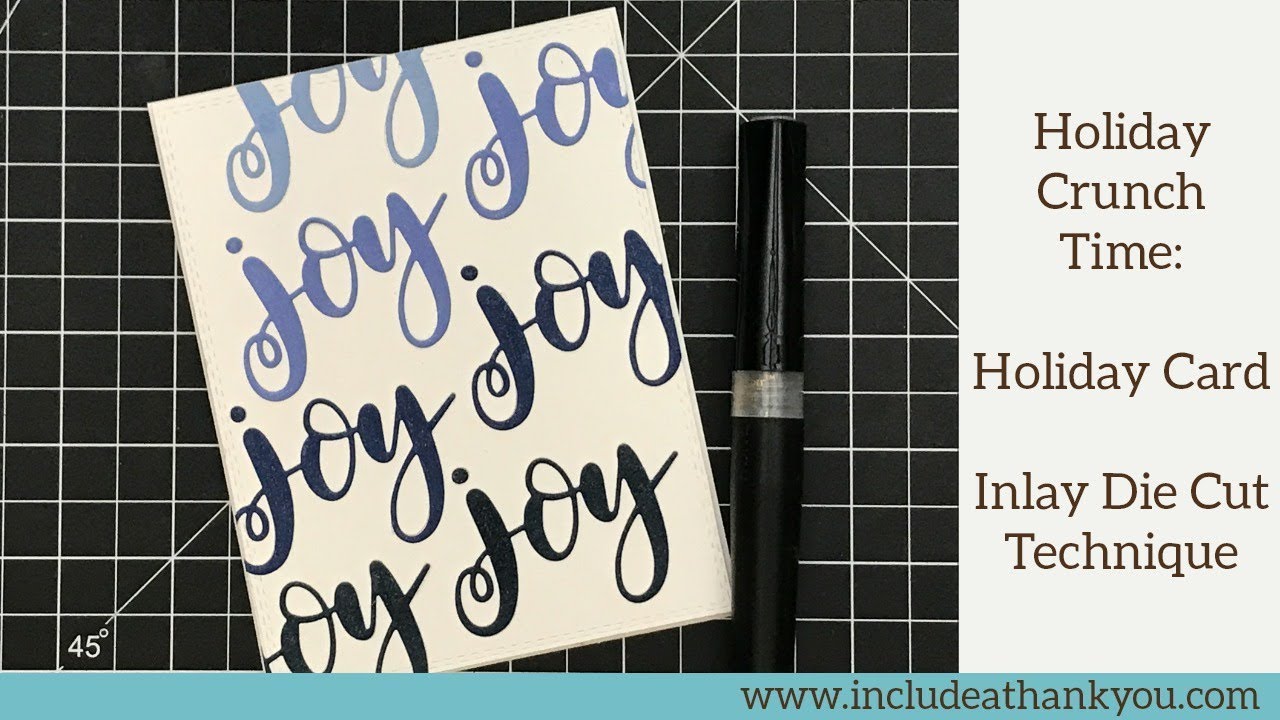 Inlay Die Cut Technique | Featuring MFT 'JOY' Die - YouTube