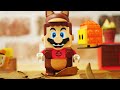 LEGO super mario StopMotion cooking!「 Tanuki mario baked sweet potato」 レゴマリオの不思議な料理「タヌキマリオと作る焼き芋」