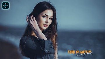 Toni MAHFUD Dark Blue Color Grading Effect | Camera Raw Photo Editing Photoshop Tutorial