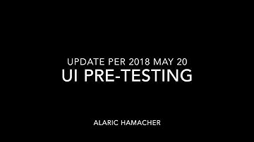 User Interface evaluation pre-testing