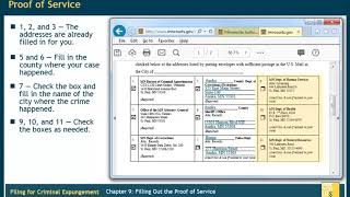 Criminal Expungement Chapter 9: Filling Out the Proof of Service