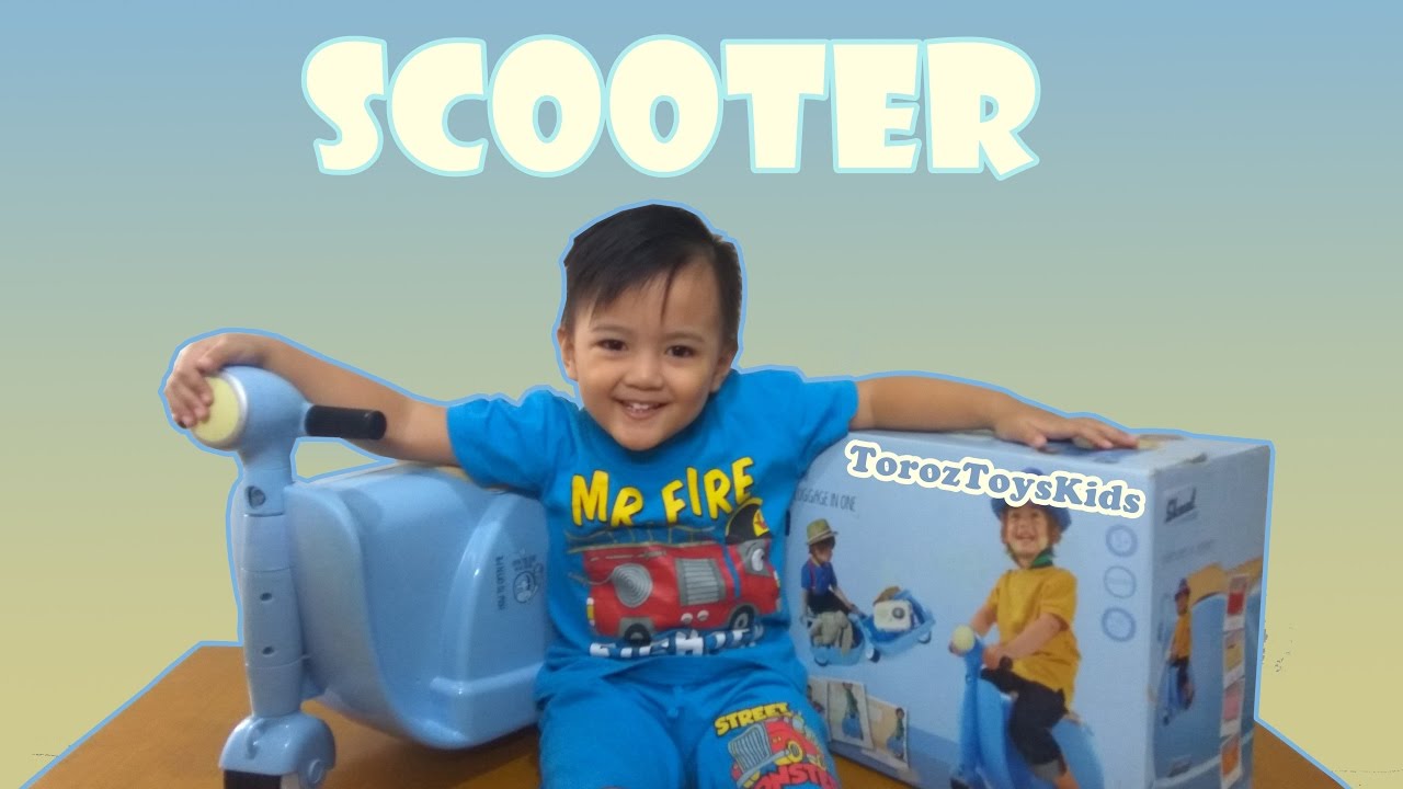 Mainan Skuter  Koper  Anak  Skoot Scooter Suitcase Toys Kids 