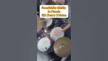 Drum Lesson! Paradiddle-diddle Modern Jazz Lick!