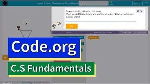 Code.org Course E Lesson 7.1 Fancy Shapes using Nested Loops | Answers Explained