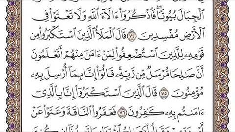 سورة الأعراف الشيخ ياسر الدوسري صفحة ١٦٠