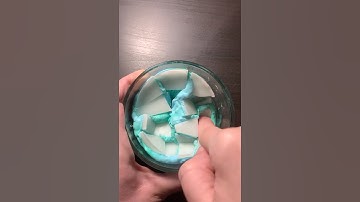 Wax cracking slime Second try #asmr #slime #waxcracking #satisfying