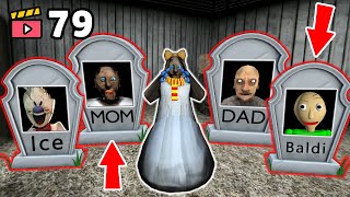 Granny vs *R.I.P.* vs Baldi vs Grandpa - funny horror school animation (Compilation #79)