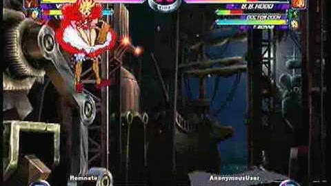 MvC2 Online (360): Brett (Cha/Mag/Tron) vs Anonymous Usar (Doom/Hood/Tron) 2 .:11.27.09:.