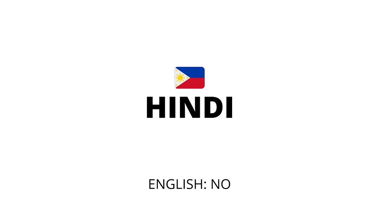 How To Say No In Filipino Or Tagalog YouTube