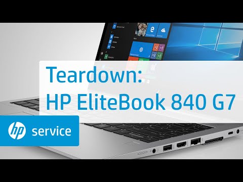 Service Teardown: HP EliteBook 840, 845 G7 Notebook PC | HP Computer Service | HP