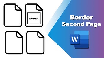 How to add border to second page in word