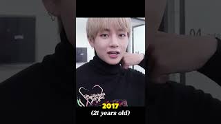 BTS Taehyung Evolution 2013-2024. Still so damn handsome my Baby V 🥵🥵 #bts #btsarmy #youtubeshorts