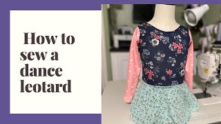 Sewing a dance leotard from start to finish