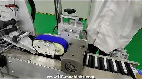 Pharmaceutical gel syringe tube horizontal labeling machine automatic labeling video