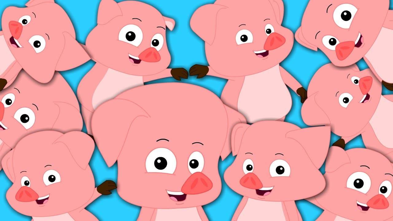 Ten Little Piggies | Numbers Song | Nursery Rhymes Songs For Kids | Baby  Song - YouTube