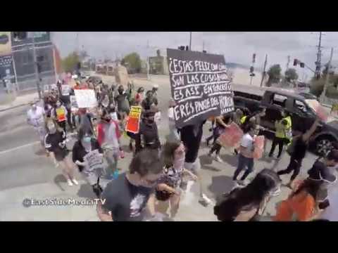 Roosevelt High School Alumni for Black Lives Matter Rally & March - YouTube