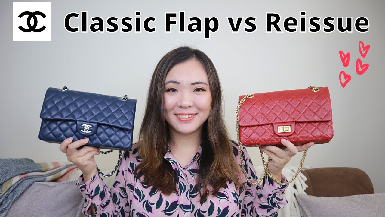 Chanel 2.55 Double Flap: Caviar vs Lambskin - Lollipuff