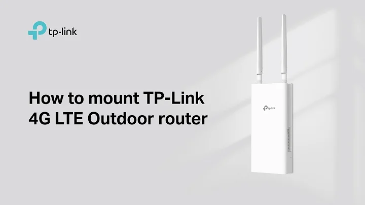 How to mount TP-Link 4G LTE Outdoor router