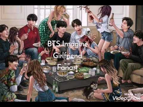 BTS imagine girlfriend fanart