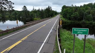 Bridge Profile M-69 Over The Michigamme River Near Crystal Falls, Iron County