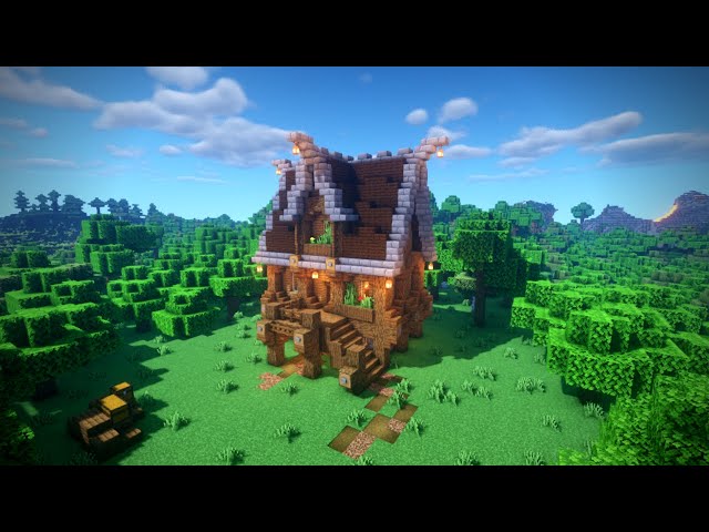 Construindo uma Casa Medieval Grande #24 !! (minecraft 1.11) 