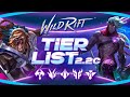 LA TIER LIST DE WILD RIFT EN EL PARCHE 2.2C - ¡LOS MEJORES CAMPEONES EN CADA POSICION! | Navalha