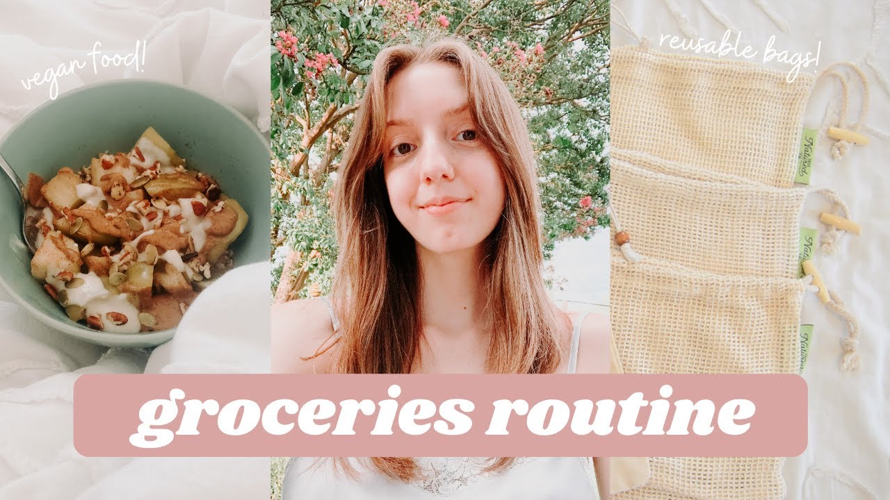 MY GROCERY SHOPPING ROUTINE as a low-waste vegan in college: tips to