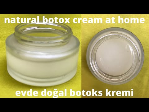 I made a homemade, natural botox cream! Apply collagen to your skin at night.