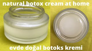 Ev Yapımı, Doğal Bir Botoks Kremi Yaptım Geceleri Cildinize Kolajen Uygulayın.