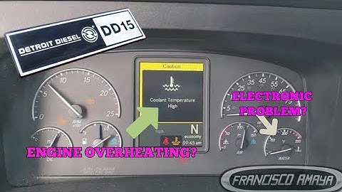 2023 FREIGHTLINER CASCADIA DD15 ENGINE OVERHEATING COOLANT TEMPERATURE SENSOR FAILURE