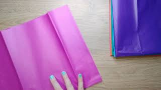 Playing with tissue paper! Folding, smoothing, crinkles. ASMR (No Talking)