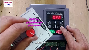 Wiring connection || POTENTIOMETER CONNECTION || factory settings || motor name plate parameters