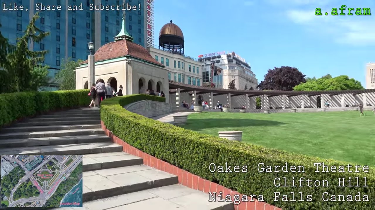 Walking Tour Of Oakes Garden Theatre Niagara Falls Ontario Canada