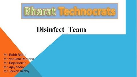 Project Disinfect_Team