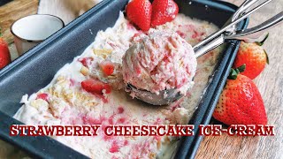 Low Carb & Keto Strawberry Cheesecake Ice-Cream | No Machine Needed | 生酮冰淇淋 | 草莓冰淇淋