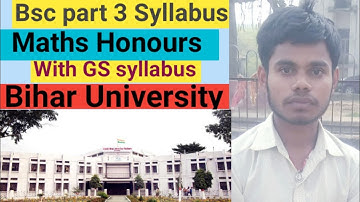 Bsc part 3 math honours syllabus bihar  University | Brabu bsc 3rd year mathematics honours syllabus