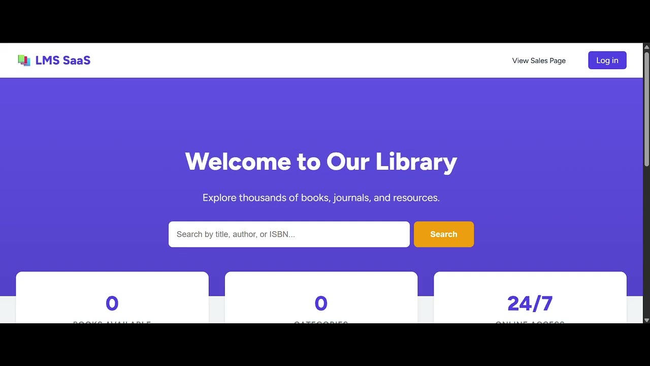 Codexa Library LMS SaaS Starter Kit - YouTube