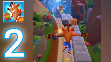 Crash Bandicoot: On The Run! - Gameplay Walkthrough Part 2 - LVL 2 Nitro Ant & Nitro Crab Defeated