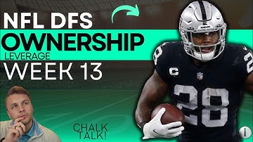 NFL DFS: Week 13 Ownership [Fades, and Leverage Plays]