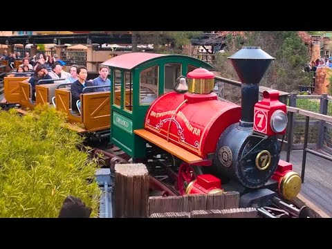 [4K] Thunder Mountain Railroad Roller Coaster - Disneyland Park, California 