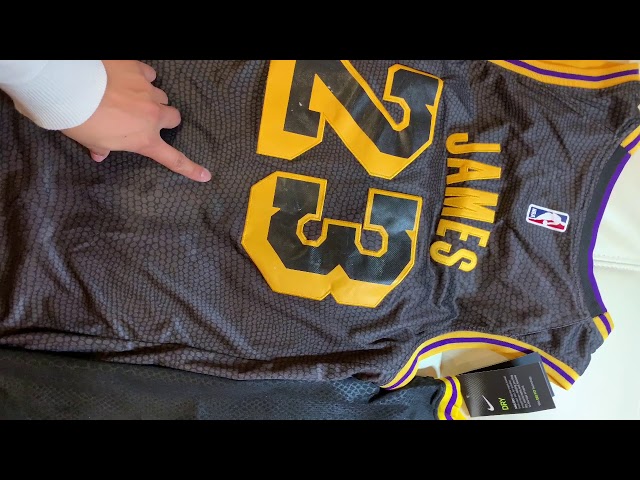 LA Lakers Kobe Mamba City Edition Nike Jersey REAL VS FAKE - YouTube