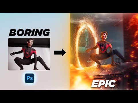 How to Turn a Portrait into an EPIC Action Scene: Spider-Man Photomanipulation Tutorial