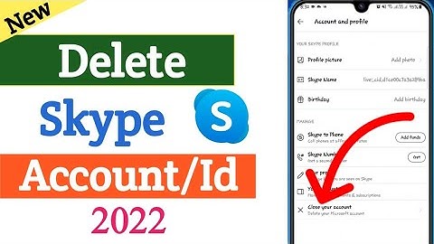 How to delete Skype account/id permanently 2022 | Skype account delete kaise kare
